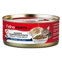 Feline Porta 21, 6 x 156 g pour chat - thon, bœuf