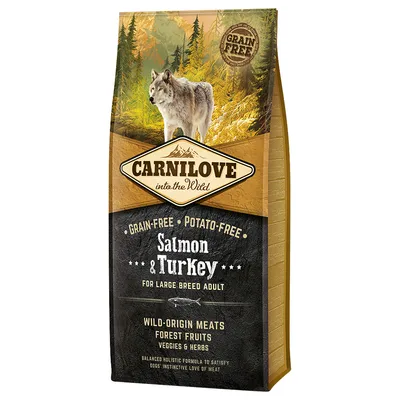 Carnilove Adult Large Breed Salmon & Turkey, łosoś i indyk - 12 kg