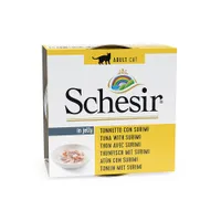 Lot Schesir en gelée 24 x 85 g pour chat - thon, surimi