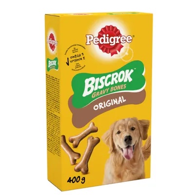 PEDIGREE® BISCROK™ Gravy Bones Adult Dog Treats Original Biscuits - 400g