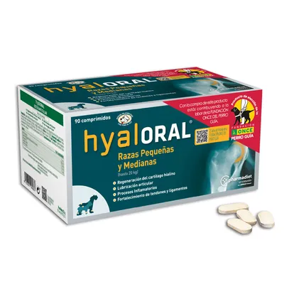 Hyaloral for Small & Medium Breeds - 90 Tablets
