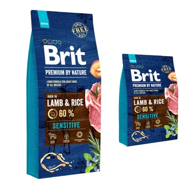 15 + 3 kg Δωρεάν! 18 kg Brit Premium by Nature Ξηρά Τροφή για Σκύλους - Sensitive Αρνί 15 kg + 3 kg 15 + 3 kg Δωρεάν! 18 kg Brit Premium by Nature Ξηρά Τροφή για Σκύλους - Sensitive Αρνί 15 kg + 3 kg