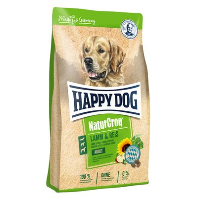 Multipack risparmio! 2 x Happy Dog NaturCroq Mix: 15 kg Agnello & Riso + 15 kg Balance
