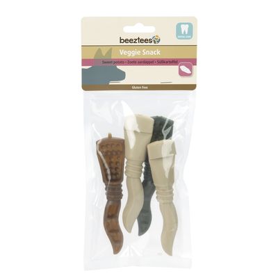 Beeztees Veggie Snack voor Tandverzorging 4 stuks à 13 cm