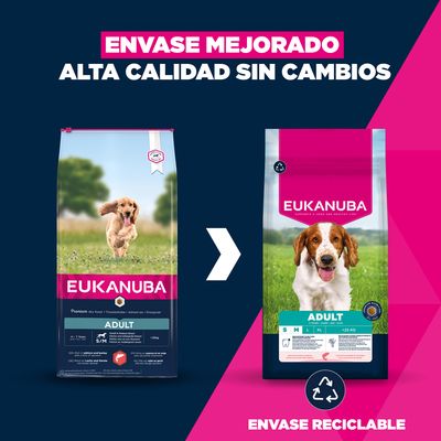 Eukanuba Premium Nutrition Adult Small & Medium Breed salmón
