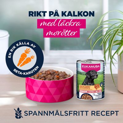 Eukanuba Senior Rich in kalkon med morötter