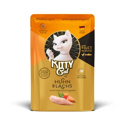 Lot mixte KITTY Cat Filets 6 x 85 g pour chat - sélection au poulet (6 variétés)