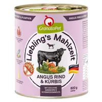 GranataPet Liebling's Mahlzeit karma dla psa, 6 x 800 g - Wołowina Angus z dynią
