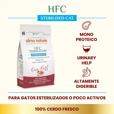 Almo Nature HFC Adult Sterilized cerdo - 1,2 kg