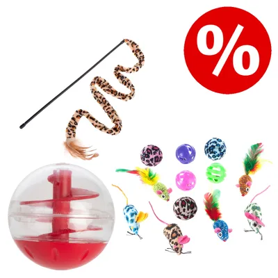 Canne à pêche Leo pour chat - 1 canne à pêche Canne à pêche Leo pour chat - 1 canne à pêche