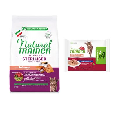 Natural Trainer Daily Nutrition Adult >1 an, con Pollo Fresco, 3 kg. Favorise un tractus urinaire sain, aide les défenses naturelles. Sans colorants, conservateurs ni sucres ajoutés.