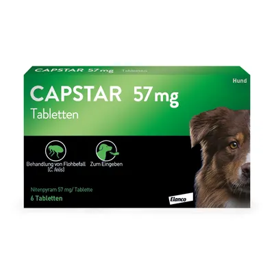 CAPSTAR 57 mg für große Hunde - 6 Stück