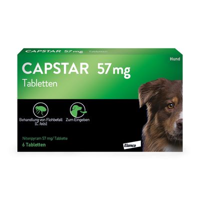 CAPSTAR 57 mg für große Hunde 6 Stück