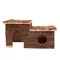 Nagerblockhaus mit Terrasse L 43 x B 28 x H 22 cm