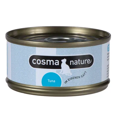 Cosma Nature корм для кошек, тунец, в собственном соку, в банке.