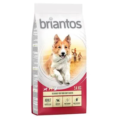 Briantos Adult Kip & Rijst Hondenvoer - Dubbelpak: 2 x 14 kg