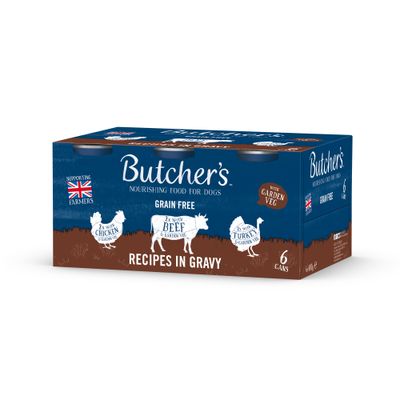 Butcher's Grain Free Recipes in Gravy 6 x 400g - Mixed Pack