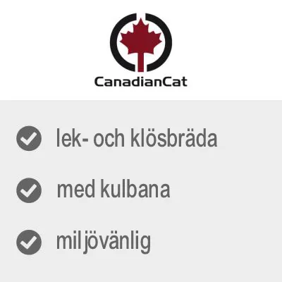 CanadianCat lek- och klösbräda, med kulbana, miljövänlig