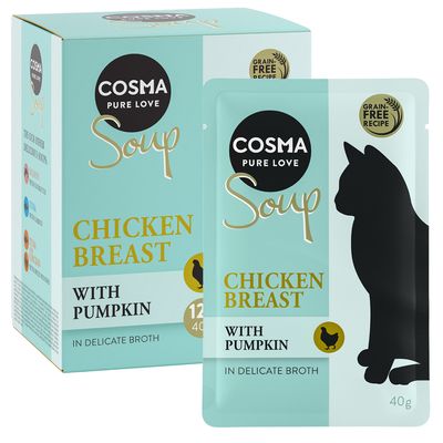 Cosma Soup 12 x 40 g kananrinta & kurpitsa