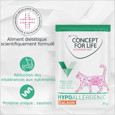 Concept for Life Veterinary Diet Hypoallergenic saumon pour chat
