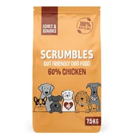 Scrumbles Adult & Senior Chicken Dry Dog Food - Economy Pack: 2 x 7.5kg