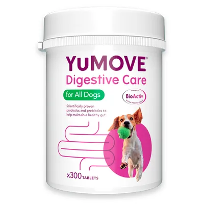 YuMOVE Digestive Care Pre & Probiotic for All Dogs - 300 Tablets  YuMOVE Digestive Care Pre & Probiotic for All Dogs - 300 Tablets