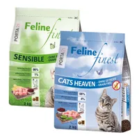 Porta 21 pienso para gatos sin cereales - Pack mixto - 2 x 2 kg (Cats Heaven + Sensible)