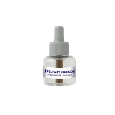 Feliway Friends refill bottle with label showing Ceva Santé Animale S.A. and website www.ceva.com.