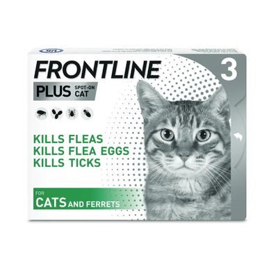 FRONTLINE® Plus Spot On for Cats 3 pipettes x 0.5ml