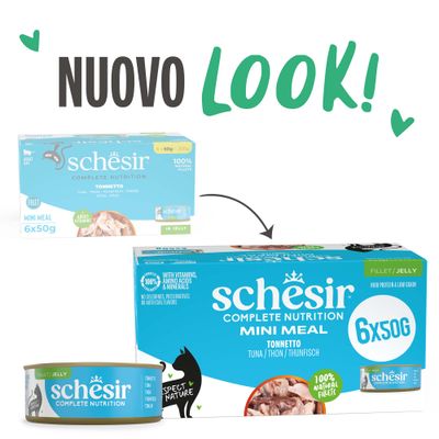 Schesir Complete Nutrition Filetti in gelatina 6 x 50 g in lattine