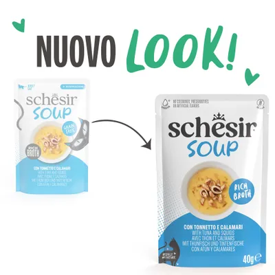 Schesir Cat Soup 12 x 40 g in buste - Pollo con carote e zucca