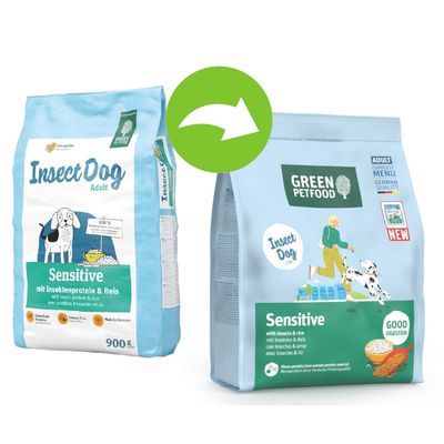 Green Petfood Sensitive met insecten & Rijst