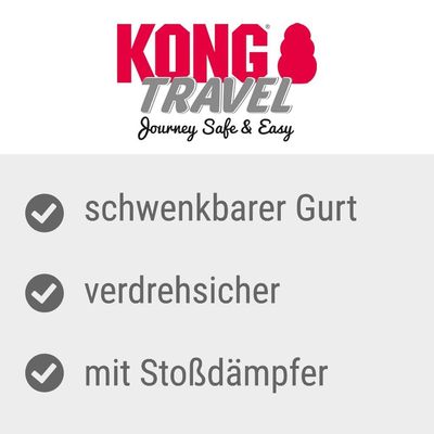 KONG Travel. Особенности: поворотный ремень, защита от перекручивания, с амортизатором.