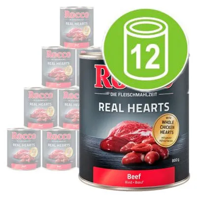 Økonomipakke Rocco Real Hearts 12 x 800 g
