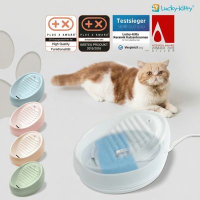 Lucky-Kitty kattenfontein keramiek