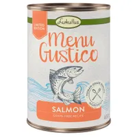 Lukullus Menu Gustico Saver Pack 24 x 400g - Salmon with Carrot, Alfalfa & Spinach