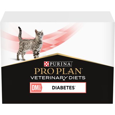 PURINA PRO PLAN Veterinary Diets Feline DM Diabetes Management - Chicken 10 x 85g