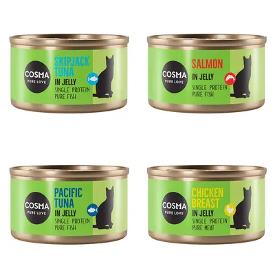Cosma Original aszpikban gazdaságos csomag 24 x 170 g - Vegyes csomag (4 változattal)