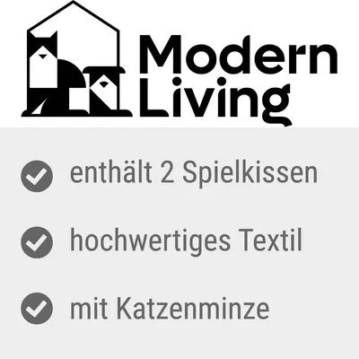 Modern Living. Innehåller 2 leksakskuddar, högkvalitativ textil, med kattmynta.