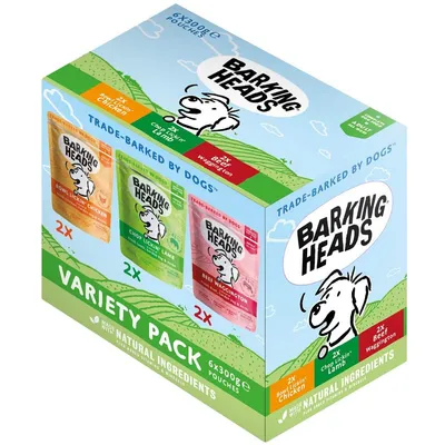 Barking Heads Variety Pack - 6 x 300g Barking Heads Variety Pack - 6 x 300g