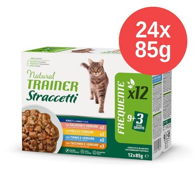 Výhodné balení Natural Trainer Straccetti proužky v omáčce 24 ks (24 x 85 g)