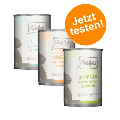 MjAMjAM Katzenfutter: Gute Pute, Saftiges Huhn, Leckeres Rind. Getreidefrei, viel Fleisch. Jetzt testen! MjAMjAM Katzenfutter: Gute Pute, Saftiges Huhn, Leckeres Rind. Getreidefrei, viel Fleisch. Jetzt testen!