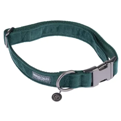 Nomad Tales Blush Halsbånd, emerald - Str. L: 39 - 64 cm halsvidde, B 25 mm