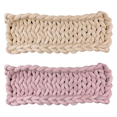 Tapis de fenêtre en tricot épais Aumüller pour chat - rose