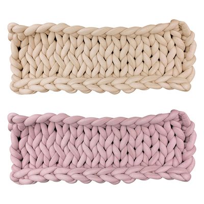 Aumüller Vensterbankkussen Grofgebreid roze