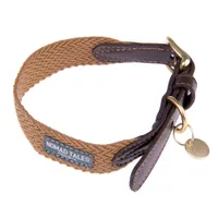 Nomad Tales Bloom Halsband, caramel - Größe XS: 30 - 36 cm Halsumfang, 25 mm breit