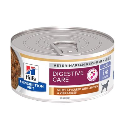 Hill's Prescription Diet i/d Digestive Care Low Fat Stoofpotje met Kip Hondenvoer 48 x 156 g