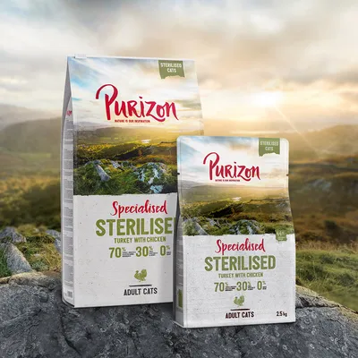 Purizon Sterilised Adult dla kota, indyk i kurczak – bez zbóż - NOWOŚĆ: 400 g