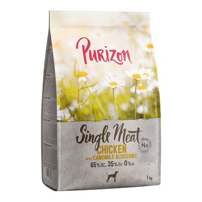Single Meat Chicken with Camomile Blossoms, 65% protein ingredients, 35% fruit and vegetables, 0% grain, 1kg