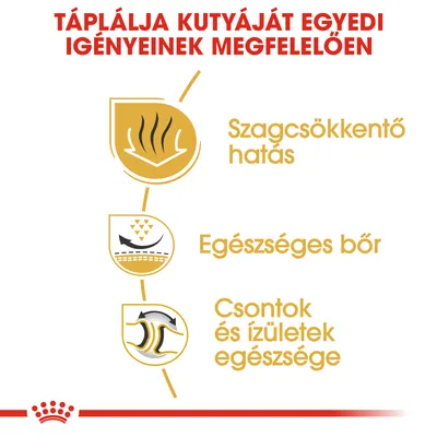 Táplálja kutyáját egyedi igényeinek megfelelően. Szagcsökkentő hatás, egészséges bőr, csontok és ízületek egészsége.